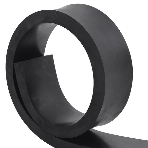 vidaXL gumijas mala sniega tīrītājam, melns, 100x10x2 cm