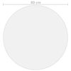 vidaXL galda aizsargsegums, caurspīdīgs, Ø80 cm, 2 mm, PVC