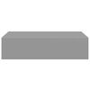 vidaXL sienas atvilktņu plaukti, 2 gab., pelēki, 40x23,5x10 cm, MDF