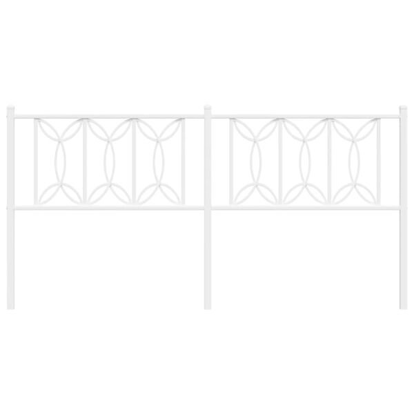 vidaXL gultas galvgalis, balts, 180 cm