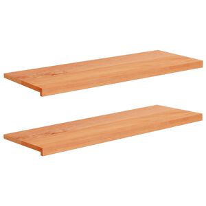 vidaXL Logu palodzes 2 gab. Lakas 110 x 40 x 2 cm Cietais gobu koks