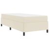 vidaXL Gultas rāmis ar matraci Krēmkrāsa 80 x 200 cm audums