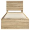 vidaXL Gultas rāmis Sonoma 90 x 190 cm Ciets priedes koks