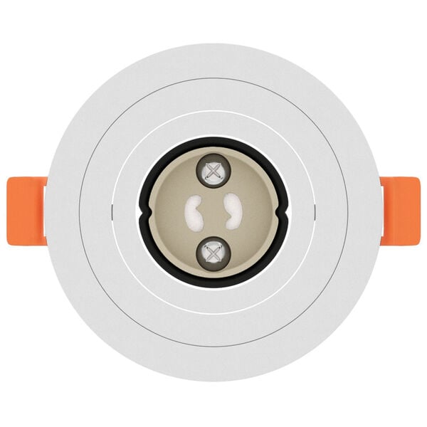 vidaXL Spotlights ar prožektoriem 24 pcs Balts 9 x 9 x cm Alumīnijs