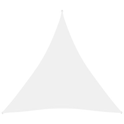 vidaXL saulessargs, 6x6x6 m, trijstūra forma, balts oksforda audums