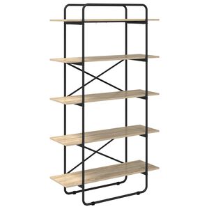 vidaXL Grāmatu plaukts 5 līmeņi 100 x 35 x 175,5 cm PB Sonomas ozols