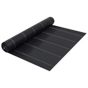 vidaXL augsnes pārsegs, PP, 2x50 m, melns