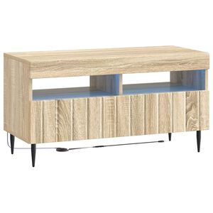 vidaXL LED TV skapītis ZWOLLE 81 x 35 x 43 cm Sonomas ozols