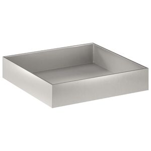 vidaXL Dārza stādītājs Sudraba 80 x 80 x 20 cm Nerūsējo&scaron;s tērauds