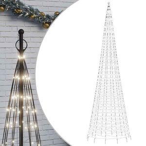 vidaXL LED Ziemassvētku eglīte 1534 LED auksti balta 500 cm