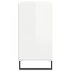 vidaXL kumode, spīdīgi balta, 103,5x35x70 cm, inženierijas koks