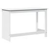 vidaXL Galds Balts 112 x 50 x 75 cm Cieta priede