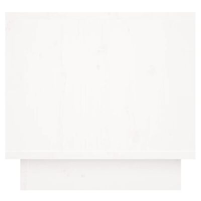 vidaXL naktsgaldiņi, 2 gab., balti, 35x34x32 cm, priedes masīvkoks