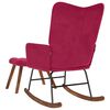 vidaXL &Scaron;ūpuļkrēsls ar Stool Wine Red Velvet
