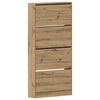 vidaXL Apavu skapis 80 x 21 x 163,5 cm Inženierijas koks