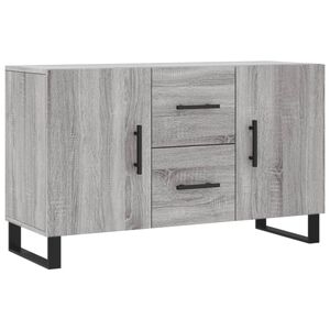 vidaXL kumode, pelēka ozolkoka krāsa, 100x36x60 cm, inženierijas koks