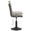 vidaXL grozāmi virtuves krēsli, 2 gab., tum&scaron;i pelēks samts