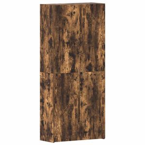 vidaXL Apavu skapis 80 x 35.5 x 180 cm Inženierijas koks Daudzkrāsains