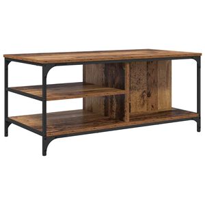 vidaXL Kafijas galdiņ&scaron; Vecs koks 100 x 50 x 45 cm Inženierijas koks