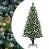 vidaXL Mākslīgā Ziemassvētku eglīte su 300 LED ar statīvu Zaļa 180 cm