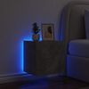 vidaXL TV galdiņi ar LED lampiņām, 2 gab., betona pelēki, 40,5x35x40cm