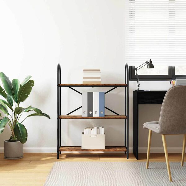 vidaXL Grāmatu plaukts Vecs koks 80 x 30 x 109 cm Inženierijas koks