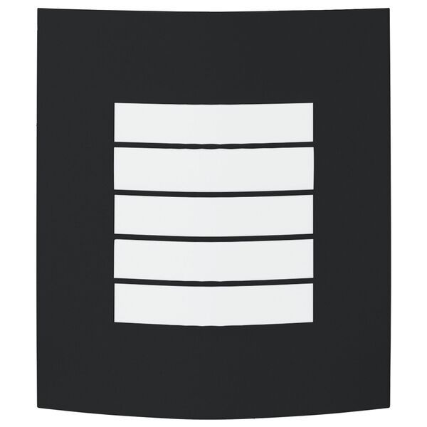 vidaXL Āra sienas lampa Melna 23.5 x 10.5 x 26 cm Nerūsējošs tērauds