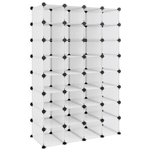 vidaXL apavu plaukts, caurspīdīgs, 93x36,5x140 cm, plastmasa