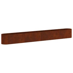 vidaXL Paaugstināta dārza gulta Novecināts tērauds 360 x 40 x 40 cm