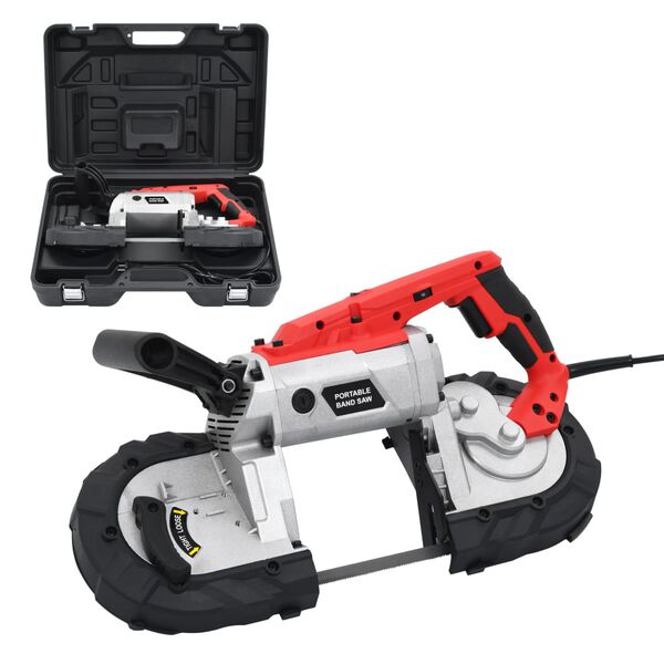 vidaXL lentzāģis ar pārnēsājamu kasti, tērauds