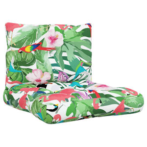 vidaXL pale&scaron;u dīvānu matrači, 2 gab., krāsains audums