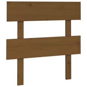 vidaXL gultas galvgalis, medus brūns, 93,5x3x81 cm, priedes masīvkoks