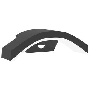 vidaXL āra LED sienas lampa ar sensora, melns, liets alumīnijs