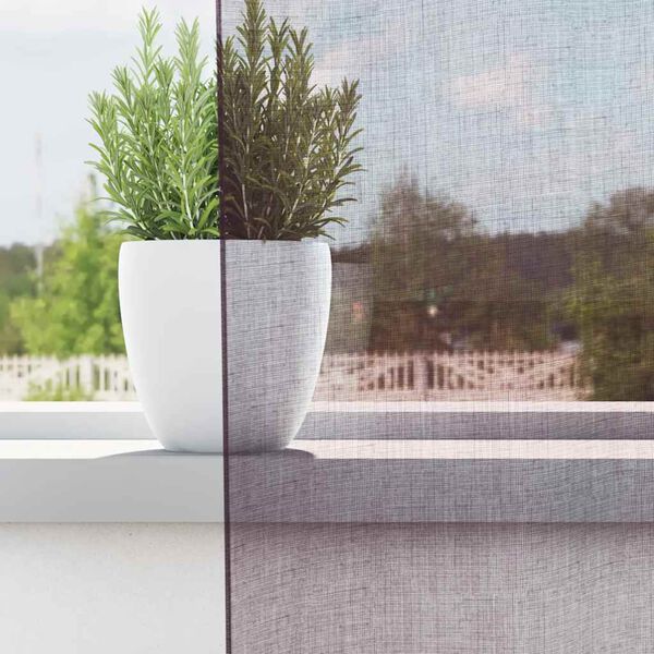 vidaXL voile aizkari ar starplikām, 2 gab., violeti, 140x260 cm