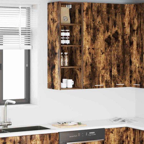 vidaXL Piekarams skapītis Dūmaka ozols 30 x 29,5 x 100 cm