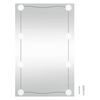vidaXL sienas spogulis ar LED, 40x60 cm, stikls, taisnstūra