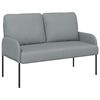 vidaXL Dīvāni ar spilvenu 110cm Gai&scaron;i pelēks Saplāksnis