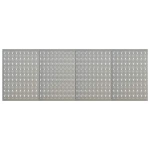 vidaXL perforēti sienas paneļi ar āķiem, 4 gab., 40x58 cm, tērauds