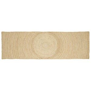 vidaXL Lauka paklājs Balts 60 x 300 cm Džuta