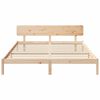 vidaXL Gultas rāmis Dabiska 180 x 200 cm Ciets priedes koks