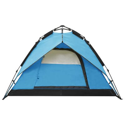 vidaXL ātri saliekama dizaina telts, 2-3 personām, 240x210x140cm, zila
