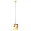 vidaXL griestu lampa, industriāls dizains, misiņa, 25 W, 19 cm, E27