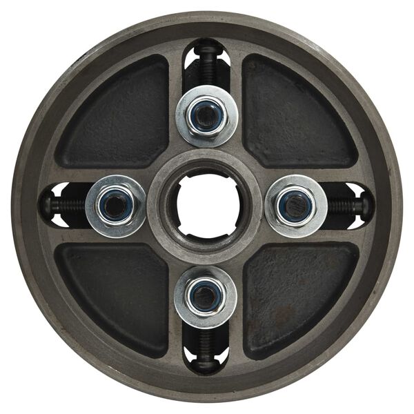 vidaXL 4-žokļu koka virpas patrona, M33 savienojums, 150x63 mm, melna