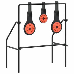 vidaXL Atjaunojamais mērķis Melna 26 x 13 x 31 cm Tērauds