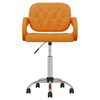 vidaXL grozāmi virtuves krēsli, 2 gab., oranža mākslīgā āda