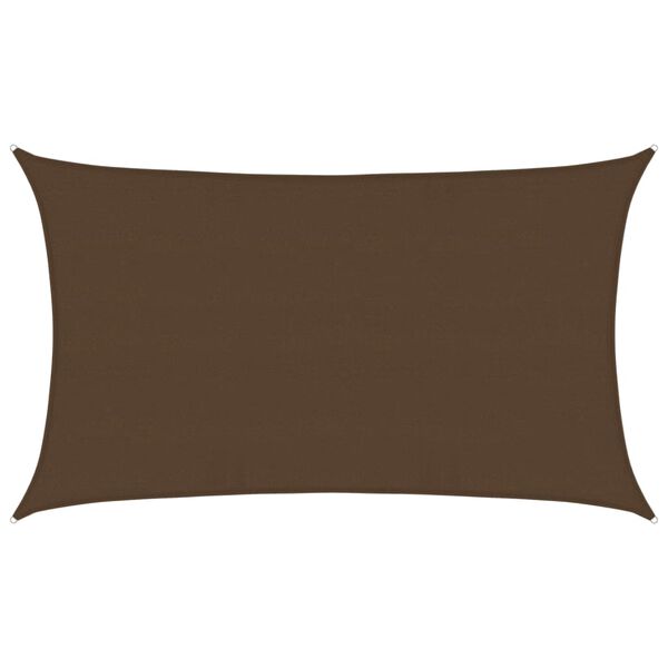 vidaXL saulessargs, 160 g/m&sup2;, brūns, 5x8 m, HDPE