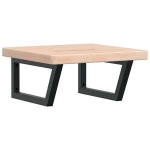 vidaXL izlietnes plaukts, stiprināms pie sienas, tērauds, ozola koks