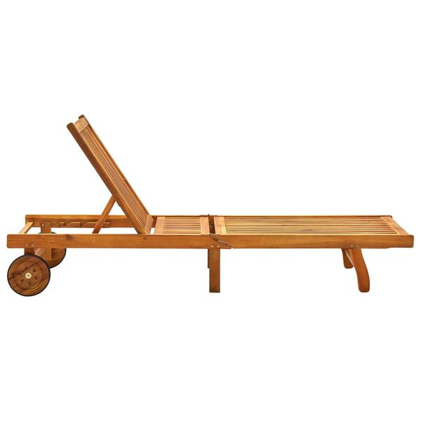 vidaXL sauļošanās zvilnis, akācijas masīvkoks