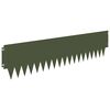 vidaXL Zāliena Apmale 10 pcs 103 x 25 cm tērauds Olīvu zaļ&scaron;