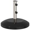 vidaXL Parasol bāze 40-50 mm stienim 26.75 kg Melns for 40-50 mm Pole
